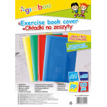 Okładka na zeszyt GIMBOO, krystaliczna, A4, 150mikr., mix kolorów