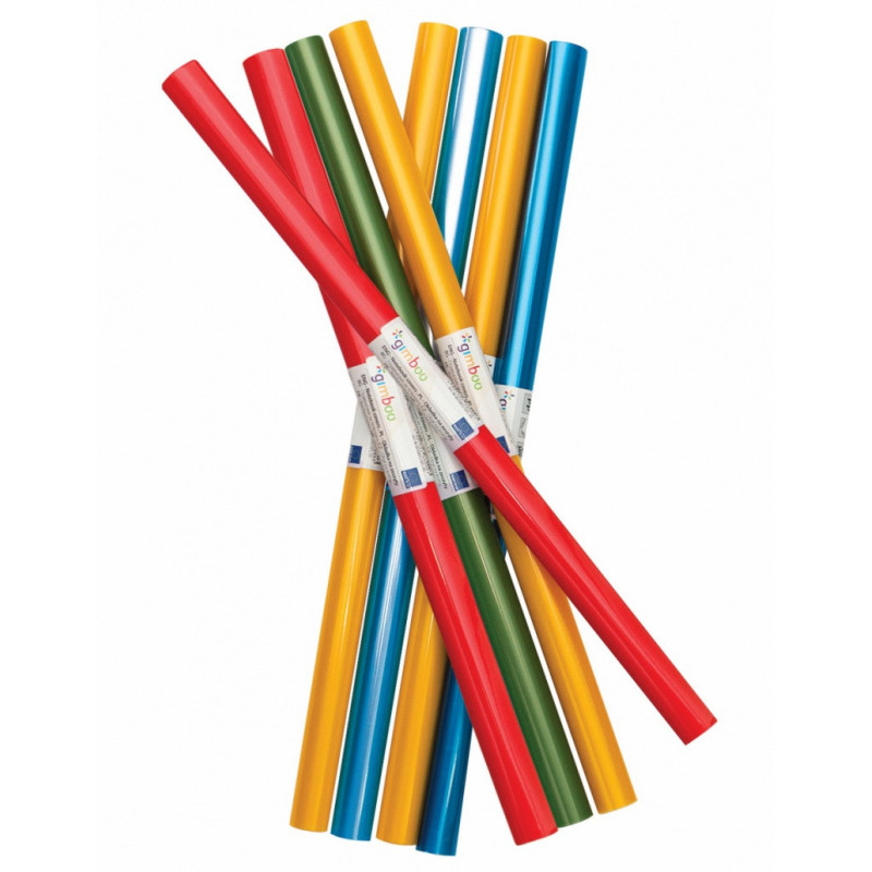 Okładka na książki GIMBOO w rolce, PP, 65mikr., 40x180cm, mix kolorów