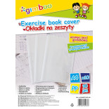 Okładka na zeszyt GIMBOO, groszkowa, A4, 90mikr., transparentna
