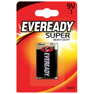 Bateria EVEREADY Super Heavy Duty, E, 6F22,9V