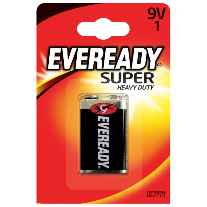 Bateria EVEREADY Super Heavy Duty, E, 6F22,9V