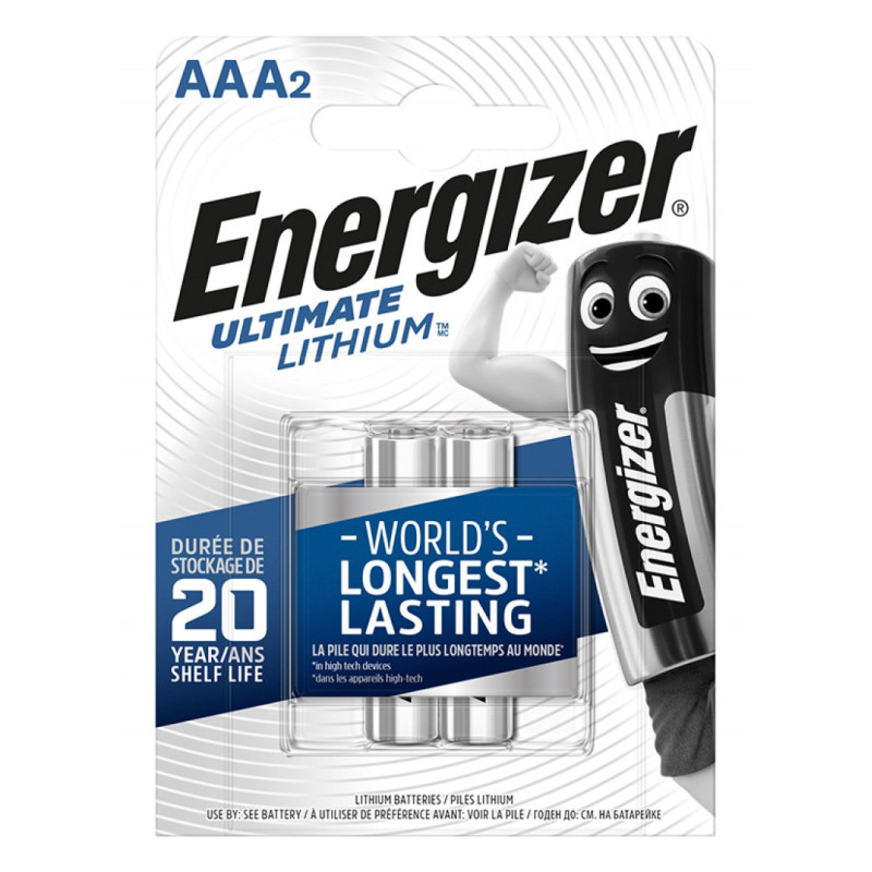 Bateria ENERGIZER Ultimate Lithium, AAA, L92, 1,5V, 2szt.