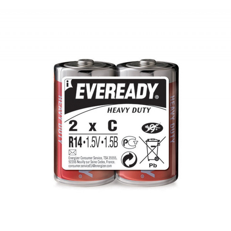 Bateria EVEREADY Heavy Duty, C, R14, 1,5V, 2szt.