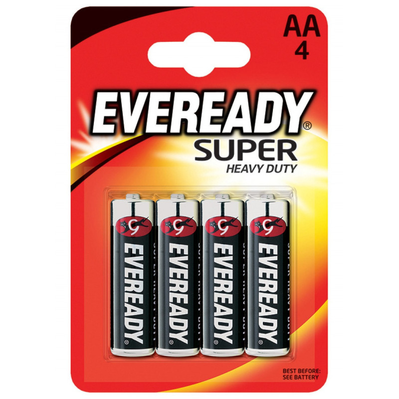 Bateria EVEREADY Super Heavy Duty, AA, R6, 1,5V, 4szt.