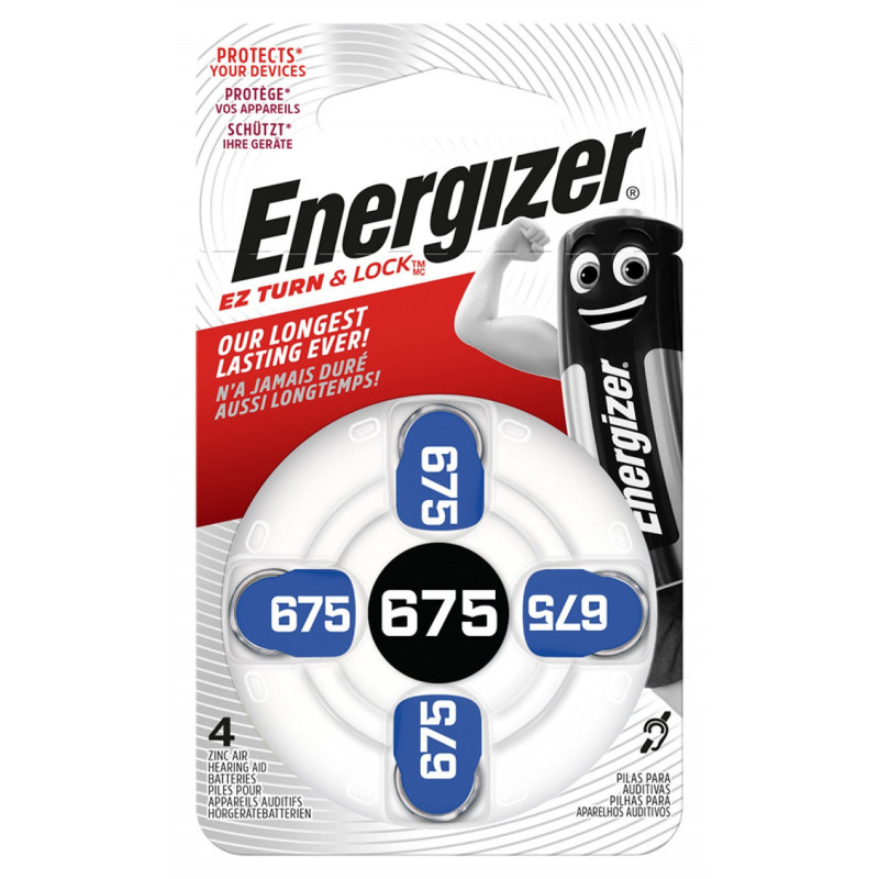 Bateria słuchowa ENERGIZER, 675, 4szt.