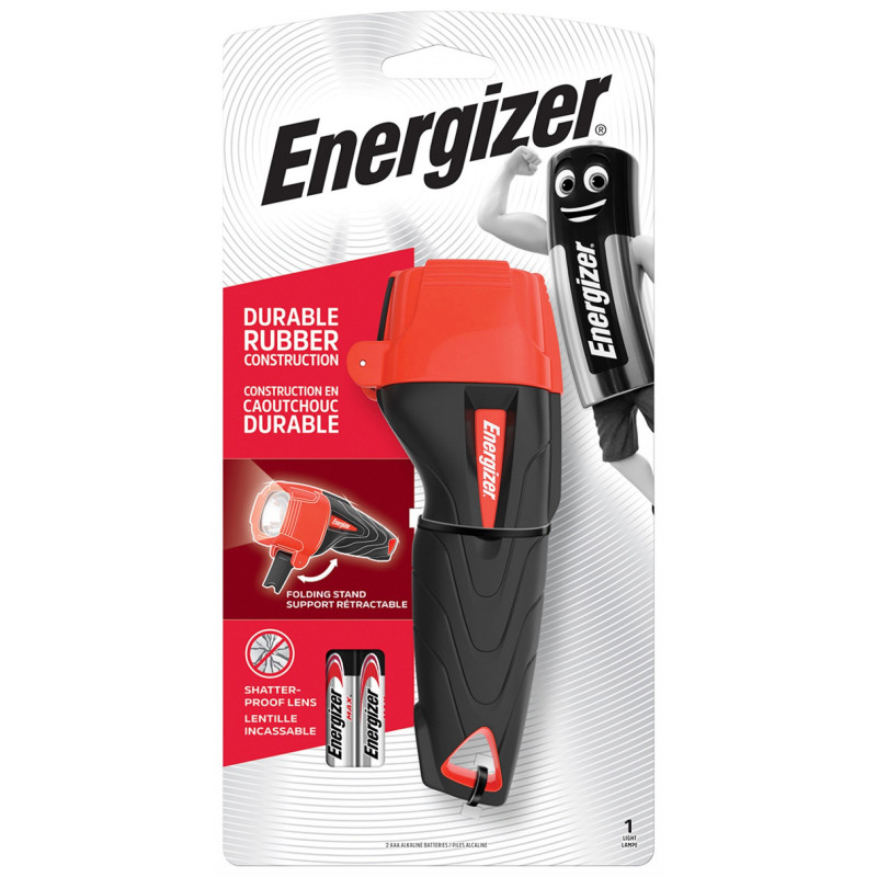 Latarka ENERGIZER Impact Led + 2szt. baterii AAA, czarna