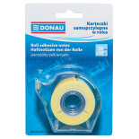 Karteczki samoprzylepne w rolce Donau, 50mmx10m, jasnożółty