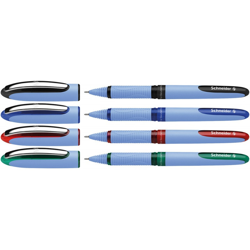 Pióro kulkowe Schneider ONE Hybrid N 0,5 mm, w etui 4 szt., miks kolorów