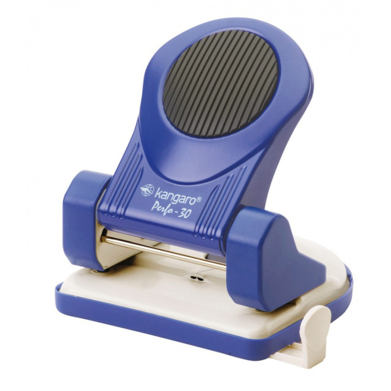 Dziurkacz KANGARO Perfo 30, dziurkuje do 30 kartek, niebieski