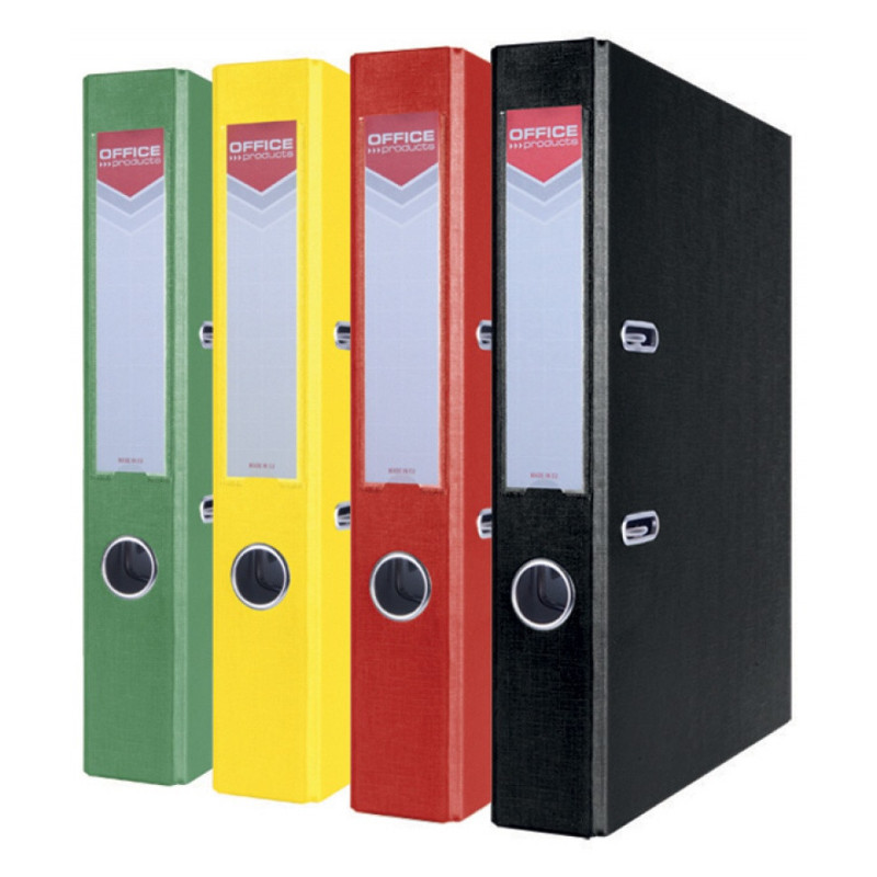 Segregator OFFICE PRODUCTS Officer, PP, A4/55mm, mix kolorów standardowych