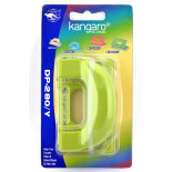 Dziurkacz KANGARO DP-280Y, dziurkuje do 11 kartek, blister, zielony