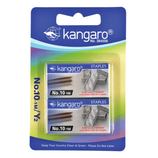 Zszywki KANGARO, No. 10-1M, 2x1000 szt., blister