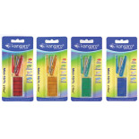 Zszywacz KANGARO Mini-10/Y2 C-THRU+zszywki, zszywa do 10 kartek, blister, mix kolorów