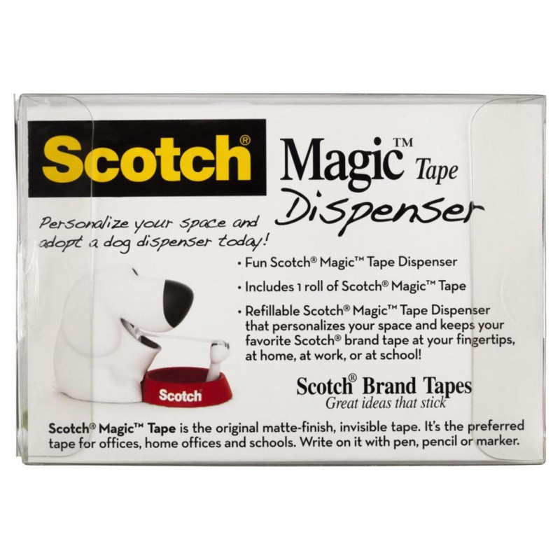 Dyspenser do taśm Scotch® w kształcie pieska (C31-Dog), taśma GRATIS
