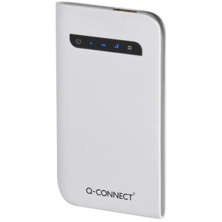 Powerbank, ładowarka przenośna Q-CONNECT, 3. 000 mAh, srebrna