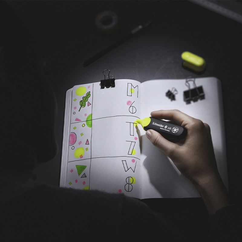 Display zakreślaczy SCHNEIDER Job, 1-5 mm, 150 szt., miks kolorów