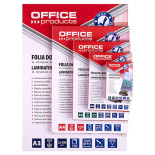 Folia do laminowania OFFICE PRODUCTS, A5, 2x125mikr., błyszcząca, 100szt., transparentna