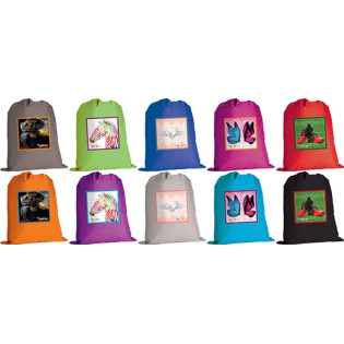 Worek szkolny GIMBOO 2016 z nadrukiem, mix wzorów