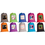 Worek szkolny GIMBOO 2016 z nadrukiem, mix wzorów