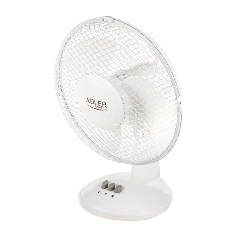 Wentylator ADLER AD 7302, stojący, śr. 23cm, 35W, biały