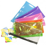 Piórnik-saszetka GIMBOO, PVC, 280mikr., mix kolorów