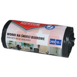 Worki na śmieci biurowe OFFICE PRODUCTS, mocne (LDPE), 240l, 10szt., czarne