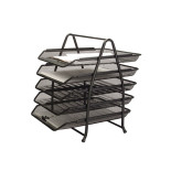 Zestaw na biurko Q-CONNECT Office Set, metalowy, 5 szufladek, czarny