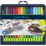 Zestaw cienkopisów SCHNEIDER Line-Up, 0,4mm, stojak, 32 szt., miks kolorów