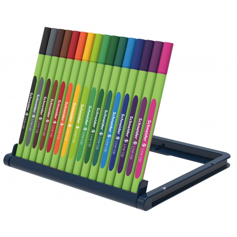 Zestaw cienkopisów SCHNEIDER Line-Up, 0,4mm, stojak, 16 szt., miks kolorów