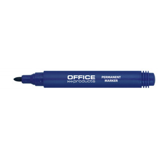 Marker permanentny OFFICE PRODUCTS, okrągły, 1-3mm (linia), niebieski