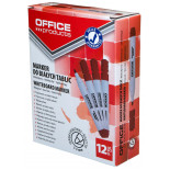Marker do tablic OFFICE PRODUCTS, okrągły, 1-3mm (linia), czerwony