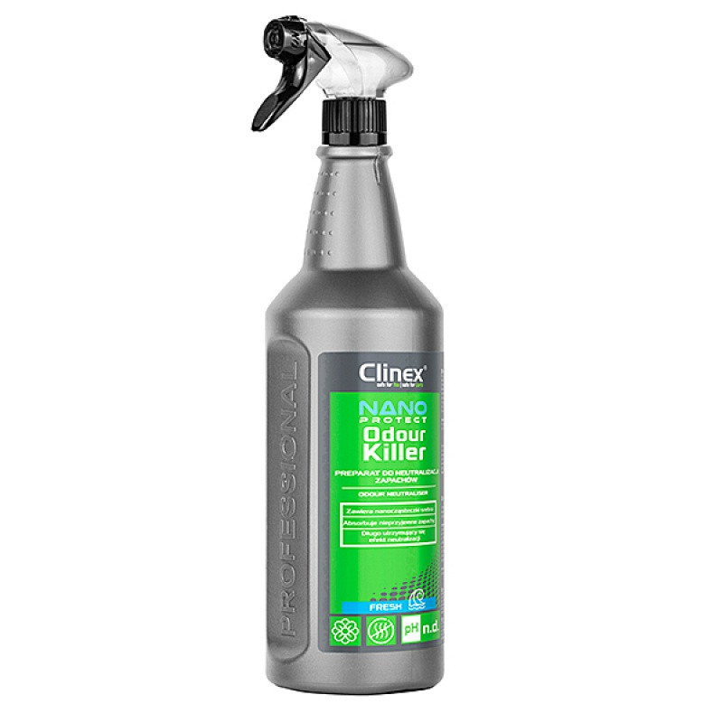 Preparat CLINEX Nano Protect Silver Odour Killer, do neutralizacji zapachów, fresh, 1l