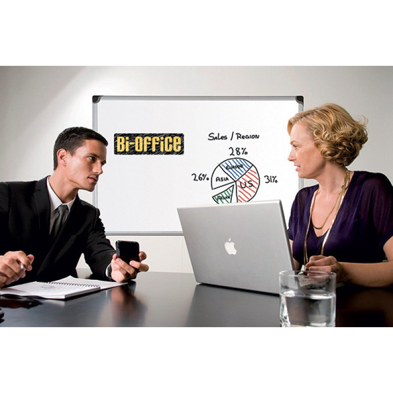 Tablica suchoś. -magn. BI-OFFICE Professional, 40x30cm, lakierowana, rama alu.