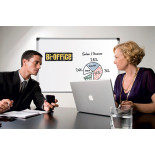 Tablica suchoś. -magn. BI-OFFICE Professional, 40x30cm, lakierowana, rama alu.