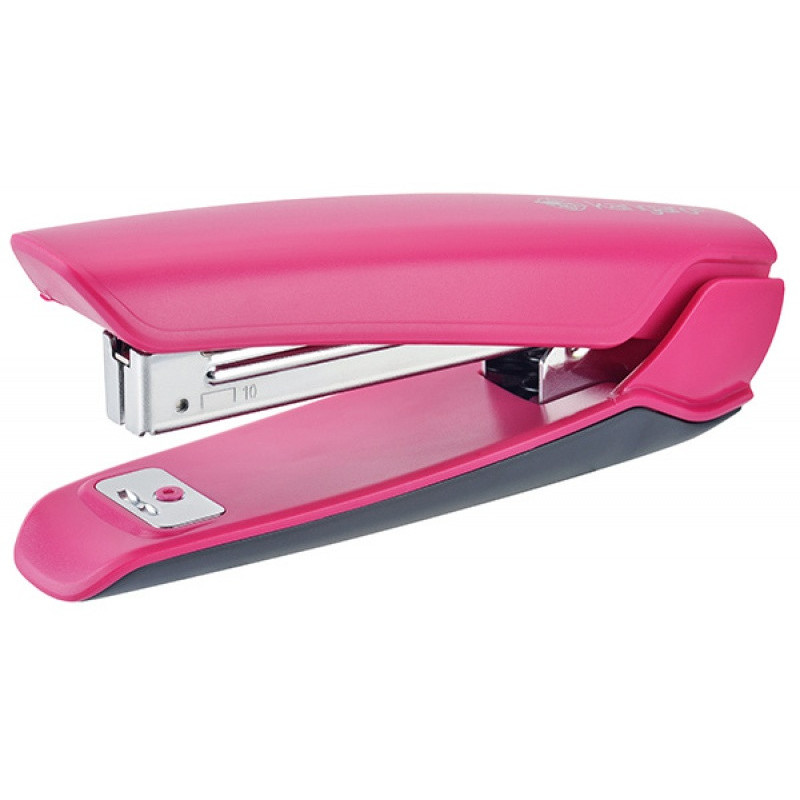 Zszywacz KANGARO Nowa-10/S, zszywa do 15 kartek, plastikowy, w pudełku PP, różowy