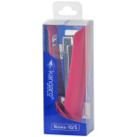 Zszywacz KANGARO Nowa-10/S, zszywa do 15 kartek, plastikowy, w pudełku PP, różowy