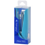 Zszywacz KANGARO Nowa-10/S, zszywa do 15 kartek, plastikowy, w pudełku PP, turkusowy