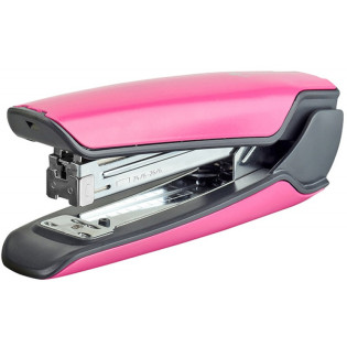 Zszywacz KANGARO Nowa-335S/S, zszywa do 30 kartek, metalowy, w pudełku PP, różowy