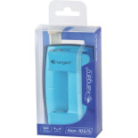 Dziurkacz KANGARO Aion-10G/S, dziurkuje do 10 kartek, metalowy, w pudełku PP, turkusowy