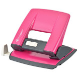 Dziurkacz KANGARO Aion-20/S, dziurkuje do 20 kartek, metalowy, w pudełku PP, różowy