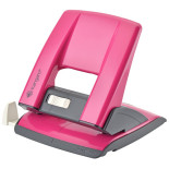 Dziurkacz KANGARO Aion-30, dziurkuje do 30 kartek, metalowy, różowy