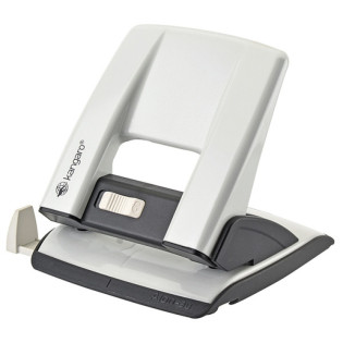 Dziurkacz KANGARO Aion-30, dziurkuje do 30 kartek, metalowy, metaliczny biały