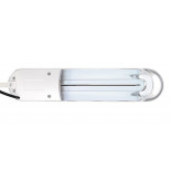 Lampka energooszczędna na biurko MAULatlantic, 11W, mocowana zaciskiem, biała