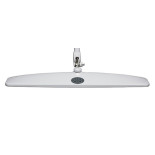 Lampka LED na biurko MAULwork, 21W, ze ściemniaczem, mocowana zaciskiem, biała