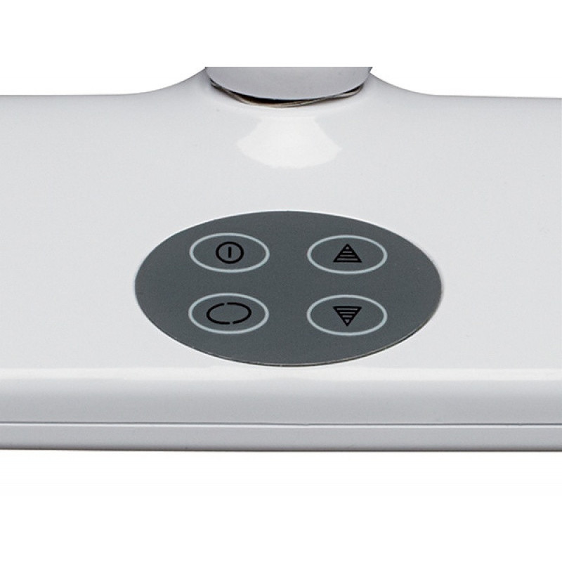 Lampka LED na biurko MAULwork, 21W, ze ściemniaczem, mocowana zaciskiem, biała