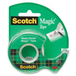 Taśma biurowa SCOTCH® Magic™ (890 8-1975), matowa, z dyspenserem, 19mm, 7, 5m