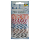 Sznurek dwukolorowy FOLIA PAPER Classic, 20m, 5 kolorów, twin-mix