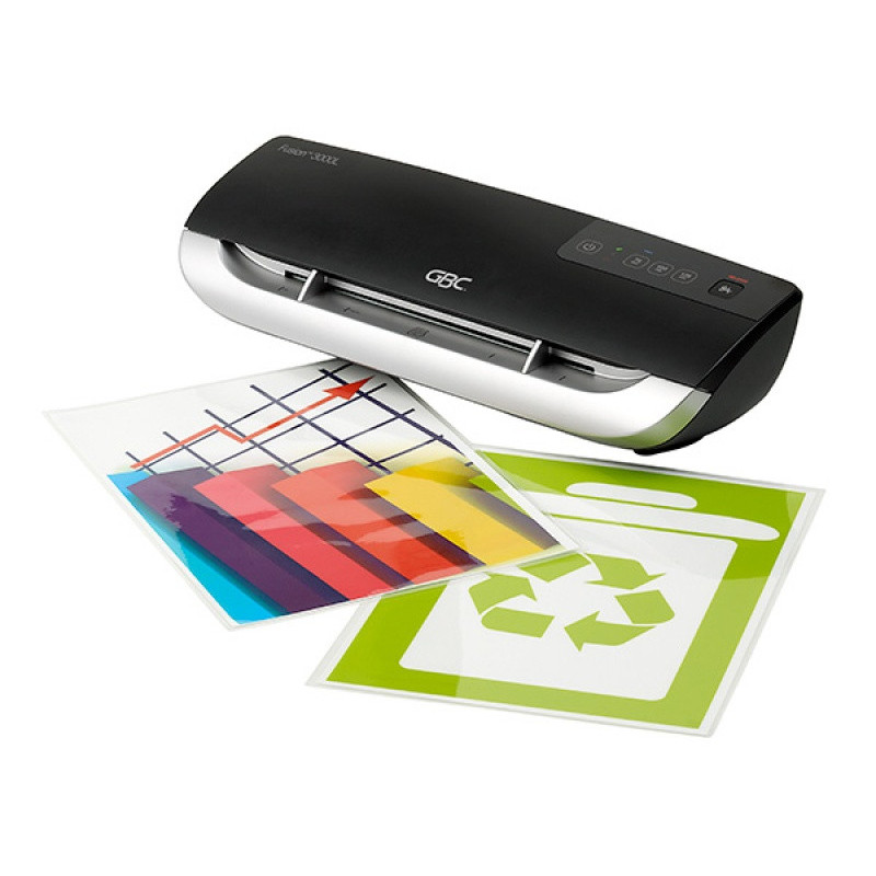 Laminator GBC Fusion 3000, A4, nagrzew.: 1,5min, prędk. laminacji: 30s, grafitowy