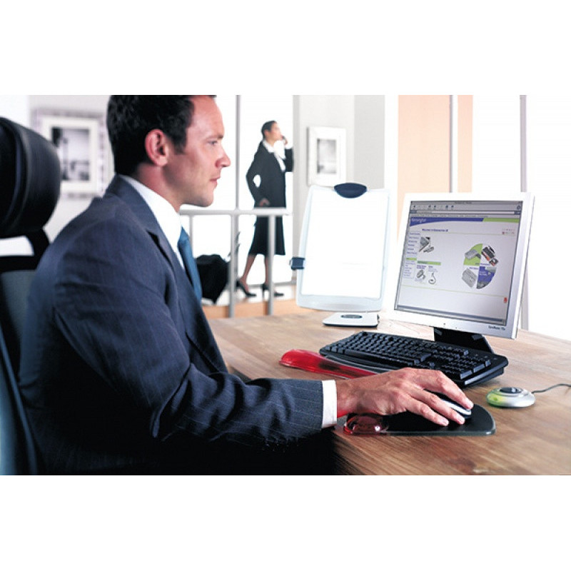 Podkładka pod myszkę KENSINGTON Duo Gel, czerowno-czarna