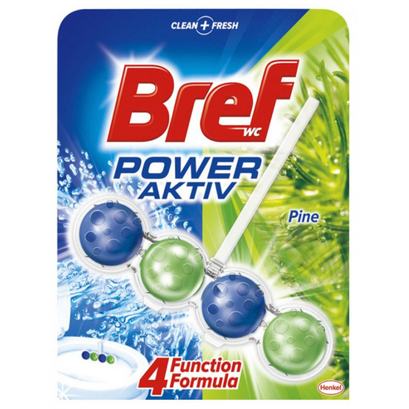 Kulki toaletowe BREF Power Aktiv Pine, 50g